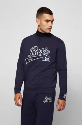 Cotton-blend sweatshirt with exclusive logo