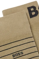 Two-pack of regular-length socks in stretch cotton