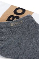 Two-pack of ankle-length socks with logo details