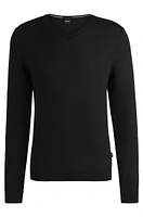 V-neck sweater virgin wool