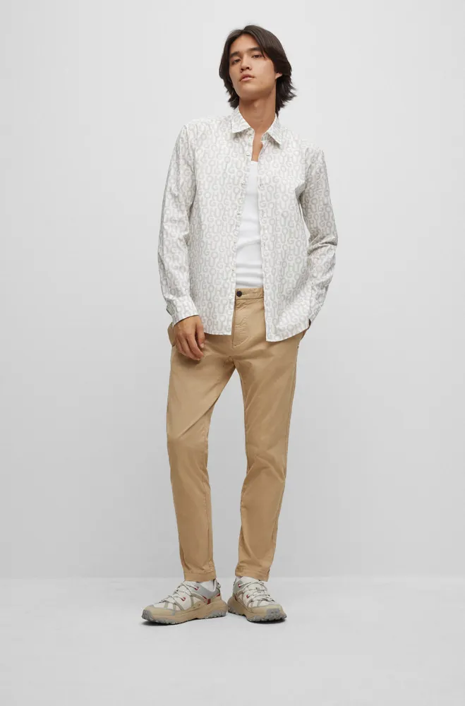 Slim-fit chinos stretch-cotton gabardine