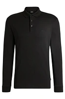 Interlock-cotton polo shirt with embroidered logo