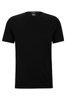 Slim-fit short-sleeved T-shirt mercerized cotton