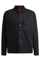 Oversize-fit overshirt cotton gabardine