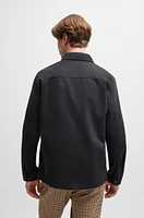 Oversize-fit overshirt cotton gabardine