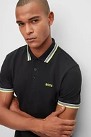 Cotton polo shirt with logo