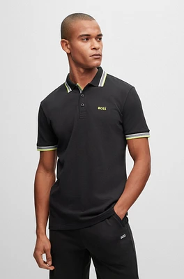 Cotton polo shirt with logo