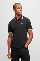 Cotton polo shirt with logo