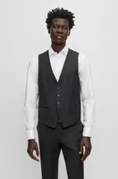 Single-breasted waistcoat virgin-wool serge