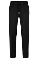 Drawstring trousers virgin-wool serge