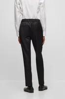 Drawstring trousers virgin-wool serge