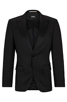 Slim-fit tuxedo jacket wool serge