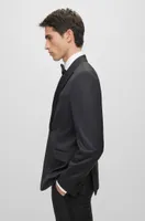 Slim-fit tuxedo jacket wool serge