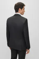 Slim-fit tuxedo jacket wool serge