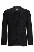 Single-breasted jacket virgin-wool serge