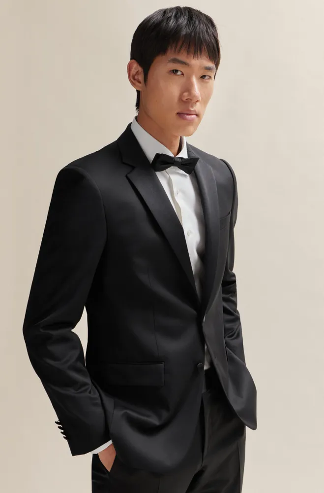 Tuxedo jacket virgin-wool serge