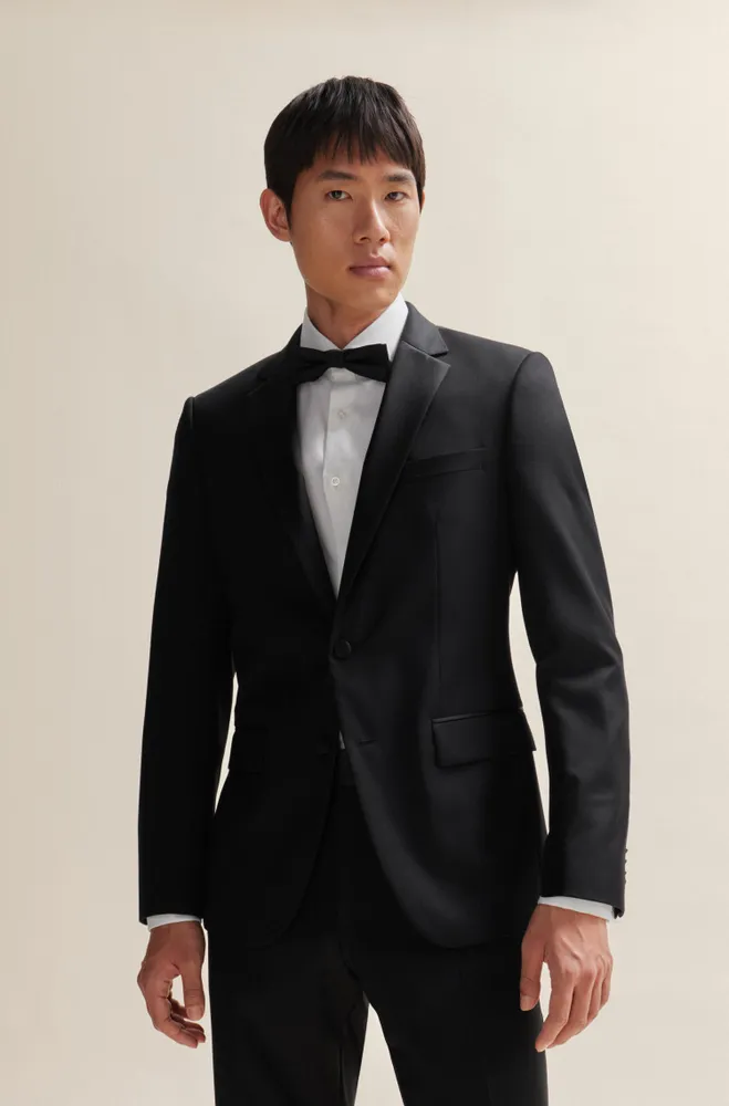 Tuxedo jacket virgin-wool serge