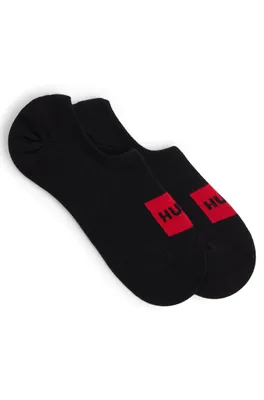Two-pack of invisible socks in a cotton blend
