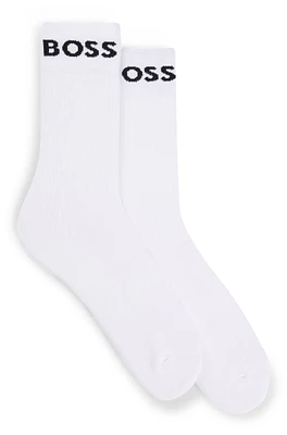 Two-pack of quarter-length socks stretch fabric