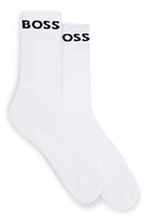 Two-pack of quarter-length socks stretch fabric