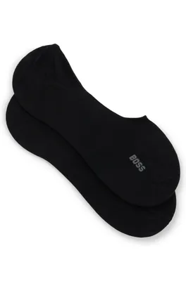 Two-pack of invisible socks a cotton blend