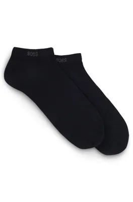 Two-pack of ankle-length socks in stretch fabric