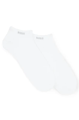 Two-pack of ankle-length socks in stretch fabric