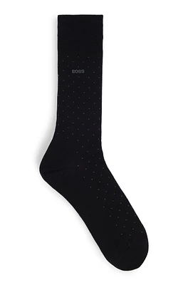 Regular-length socks a mercerised-cotton blend