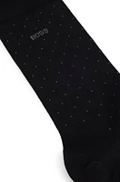 Regular-length socks a mercerised-cotton blend