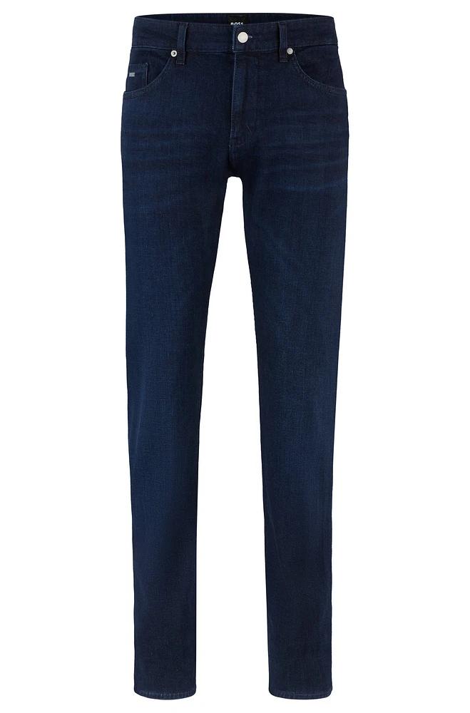 Slim-fit jeans dark-blue Italian super-soft denim