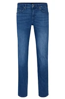 Slim-fit jeans blue Italian cashmere-touch denim