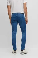 Slim-fit jeans blue Italian cashmere-touch denim