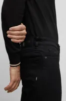 Regular-fit jeans black-black Italian denim