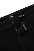 Slim-fit jeans black super-soft Italian denim