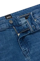 Regular-fit jeans blue Italian cashmere-touch denim