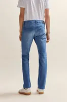 Regular-fit jeans blue Italian cashmere-touch denim