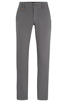 Slim-fit trousers stretch-cotton satin