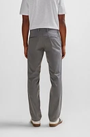 Slim-fit trousers stretch-cotton satin