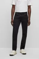 Vaqueros slim fit en denim elástico negro de gran comodidad