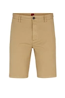 Slim-fit chino shorts stretch-cotton gabardine