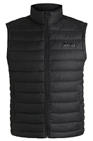 Packable gilet with tonal logo