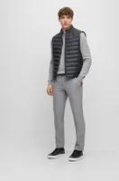 Packable gilet with tonal logo