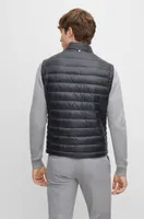 Packable gilet with tonal logo