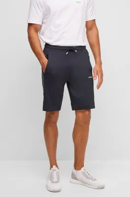 Regular-fit shorts with logo-tape inserts