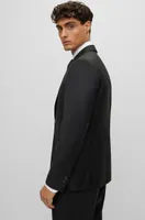 Slim-fit jacket virgin-wool serge