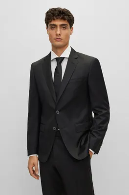 Slim-fit jacket virgin-wool serge