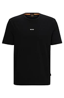 Relaxed-fit T-shirt stretch cotton with logo print