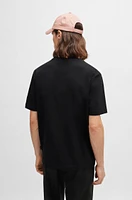 Relaxed-fit T-shirt stretch cotton with logo print