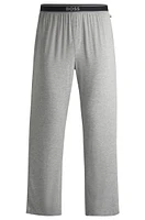 Stretch-modal pajama bottoms with logo waistband