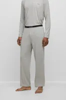 Stretch-modal pajama bottoms with logo waistband